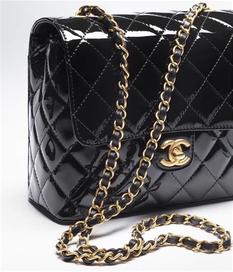 chanel mini flap patent leather